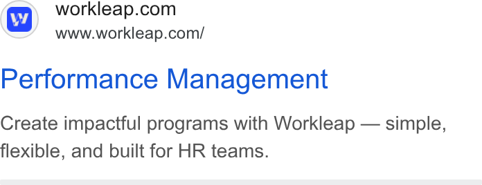 Workleap ad on Google Ads: www.workleap.com/ Performance Management Create impactful programs with Workleap — simple, flexible, and built for HR teams.