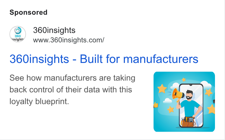 360insights ad on Google Ads