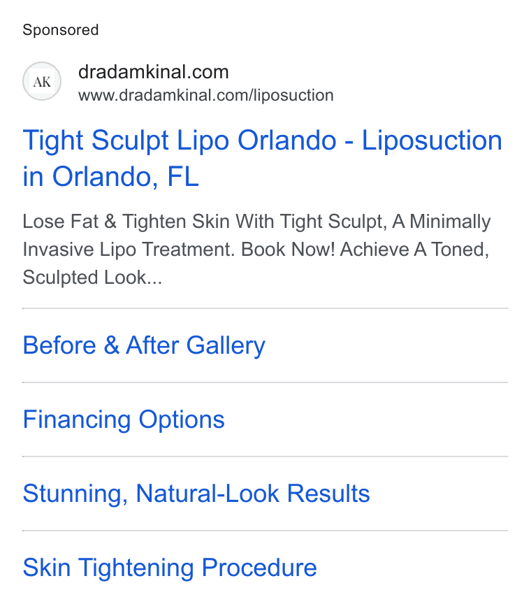 Florida Plastic Surgery Group ad creative