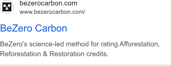 BeZero Carbon ad on Google Ads: www.bezerocarbon.com/ Be Zero Carbon Be Zero's science-led method for rating Afforestation, Reforestation & Restoration credits.