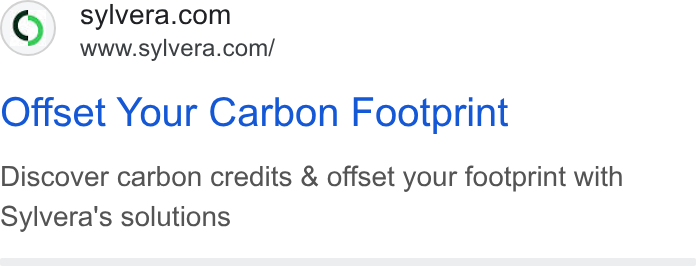 Sylvera ad on Google Ads: www.sylvera.com/ Offset Your Carbon Footprint Discover carbon credits & offset your footprint with Sylvera's solutions