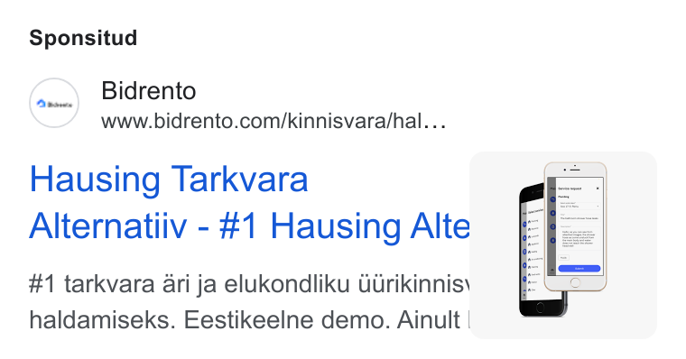 Bidrento ad on Google Ads: Sponsitud Hausing Tarkvara | Alternatiiv - #1 Hausing Alte #1 tarkvara ari ja elukondliku Gurikinnis\ haldamiseks. Eestikeelne demo. Ainult |