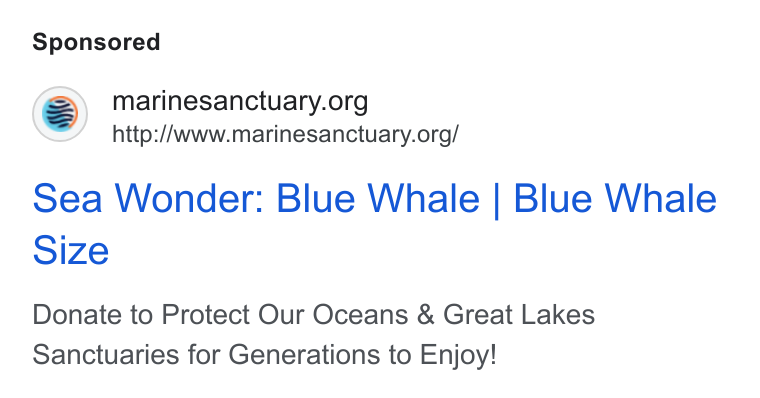 Give Lively ad on Google Ads: http://www.marinesanctuary.org/ Sea Wonder: Blue Whale | Blue Whale Size Donate to Protect Our Oceans & Great Lakes Sanctuaries for Generations to Enjoy!