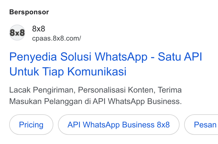 8x8 ad on Google Ads