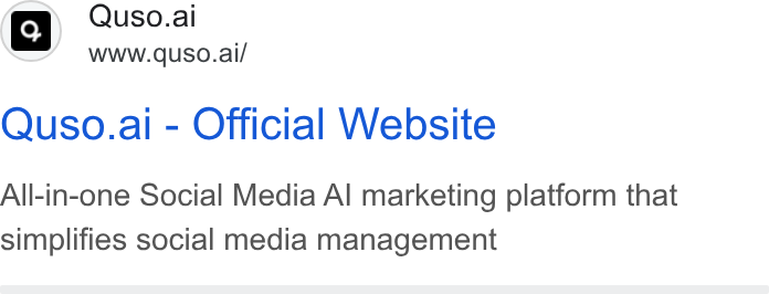 quso.ai ad on Google Ads: cy ~ Quso.ai WWww.quso.ai/ Quso.ai - Official Website All-in-one Social Media Al marketing platform that simplifies social media management