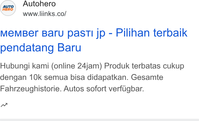 EMR USA ad on Google Ads: Me MBer Baru pas TI jp - Pilihan terbaik pendatang Baru Hubungi kami (online 24jam) Produk terbatas cukup dengan 10k semua bisa didapatkan. Gesamte Fahrzeughistorie. Autos sofort verfigbar.
