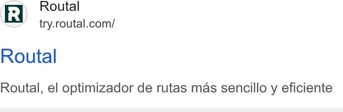 Routal ad on Google Ads: Routal Routal, el optimizador de rutas mas sencillo y eficiente