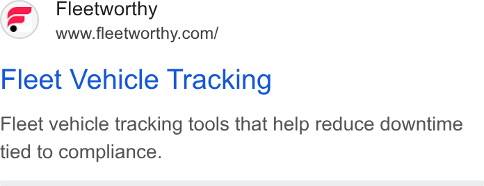 Bestpass ad on Google Ads: Fleet Vehicle Tracking Fleet vehicle tracking tools that help reduce downtime tied to compliance.