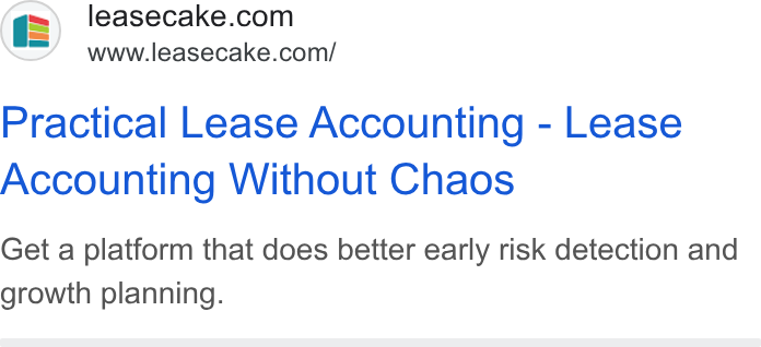 Leasecake ad on Google Ads: www.leasecake.com/ Practical Lease Accounting - Lease Accounting Without Chaos Get a platform that does better early risk detection and growth planning.