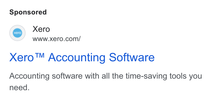 Xero ad on Google Ads: Xero™ Accounting Software Accounting software with all the time-saving tools you need.