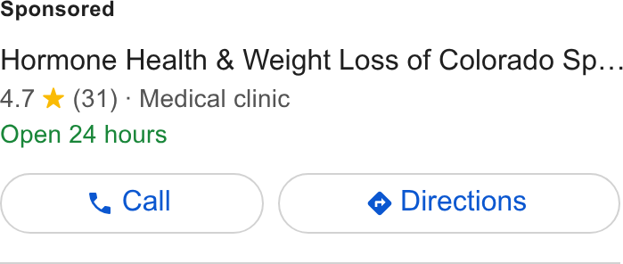 Hormone Health and Weight Loss of Birmingham, Alabama ad creative
