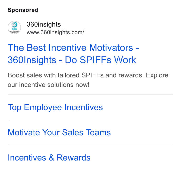 360insights ad on Google Ads