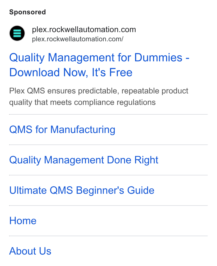 Rockwell Automation ad on Google Ads: plex.rockwellautomation.com/ Quality Management for Dummies - Download Now, It's Free Piex QMS ensures predictable, repeatable product quality that meets compliance regulations QMS for Manufacturing Quality Management Done Right Ultimate QMS Beginner's Guide Home About Us