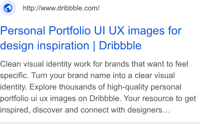 Dribbble ad on Google Ads: Personal Portfolio UI UX images for design inspiration | Dribbble Clean visual identity work for brands that want to feel specific. Turn your brand name into a clear visual identity. Explore thousands of high-quality personal portfolio ui ux images on Dribbble. Your resource to get inspired, discover and connect with designers...