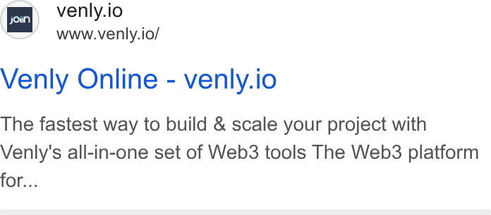 Venly ad on Google Ads: jon venly.io www.venly.io/ Venly Online-venly.io The fastest way to build & scale your project with Venly's all-in-one set of Web3 tools The Web3 platform for...