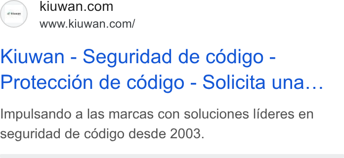 Kiuwan ad on Google Ads: www.kiuwan.com/ Kiuwan - Seguridad de codigo - Proteccion de codigo - Solicita una... lmpulsando a las marcas con soluciones lideres en seguridad de codigo desde 2003.