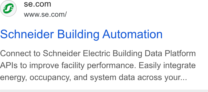 Schneider Electric ad on Google Ads: www.se.com/ ochneider Building Automation Connect to Schneider Electric Building Data Platform APIs to improve facility performance. Easily integrate energy, occupancy, and system data across your...