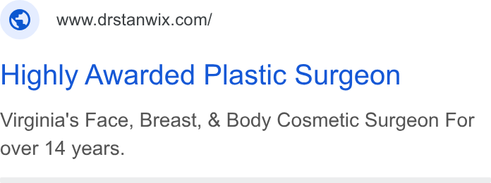 Stanwix Plastic Surgery ad creative