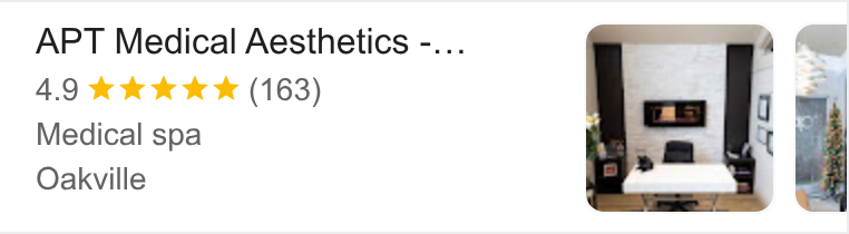 Clinic Software CRM ad on Google Ads: APT Medical Aesthetics -... Medical spa Oakville