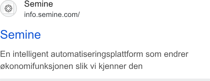 Semine ad on Google Ads: Semine En intelligent automatiseringsplattform som endrer @konomifunksjonen slik vi kjenner den