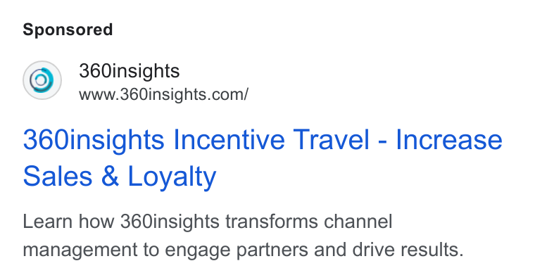 360insights ad on Google Ads