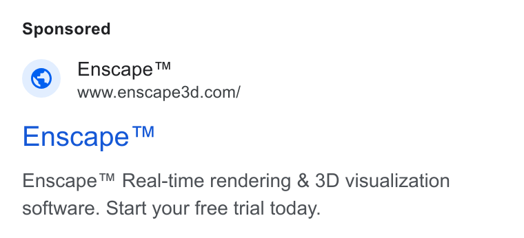 Chaos ad on Google Ads: Enscape™ Enscape™ Real-time rendering & 3D visualization software. Start your free trial today.