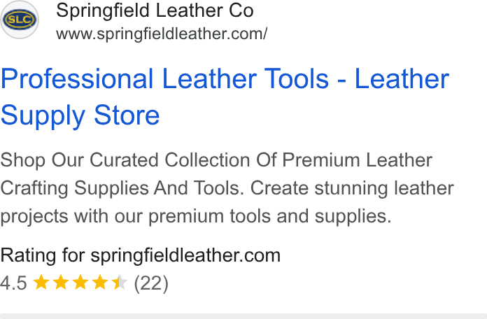 K&B Leather Co — Google Display Text Ad preview