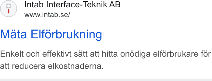 Upsales ad on Google Ads: Mata Elforbrukning Enkelt och effektivt satt att hitta onodiga elforbrukare for att reducera elkostnaderna.