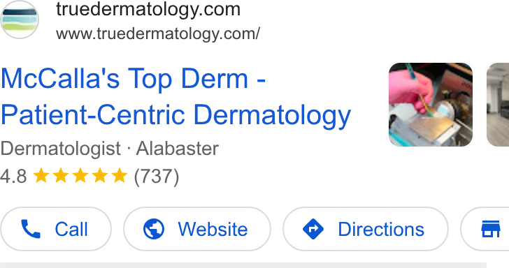 True Dermatology - Birmingham ad creative