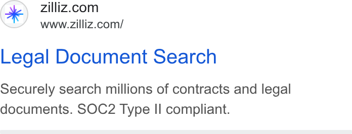 Zilliz ad on Google Ads: www.zilliz.com/ Legal Document Search Securely search millions of contracts and legal documents. SOC2 Type II compliant.