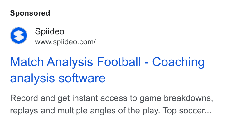 Spiideo ad on Google Ads: Match Analysis Football - Coaching analysis software Record and get instant access to game breakdowns, replays and multiple angles of the play. Top soccer...