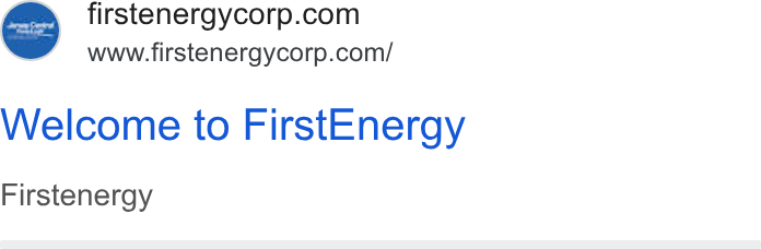 FirstEnergy ad on Google Ads: www.firstenergycorp.com/ Welcome to First Energy Firstenergy