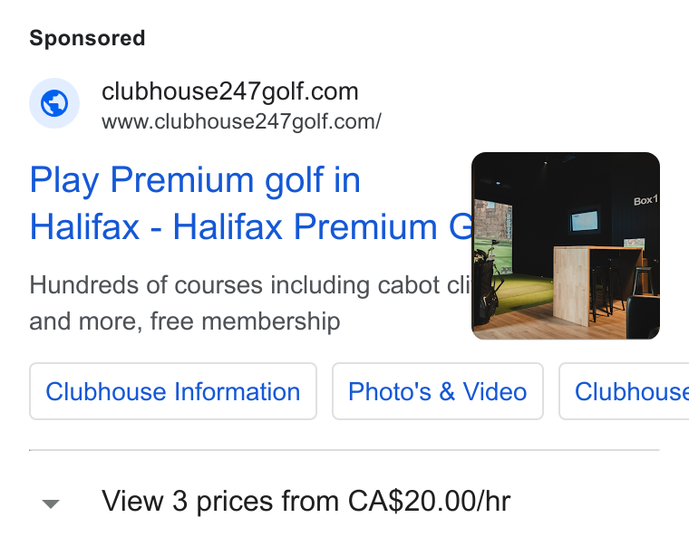 Skedda ad on Google Ads: www.clubhouse247golf.com/ Play Premium golf in Halifax - Halifax Premium Gé Hundreds of courses including cabot cli - and more, free membership Clubhouse Information Information Photo's | Photo's & Video | Video Clubhouse View 3 prices from CA$20.00/hr