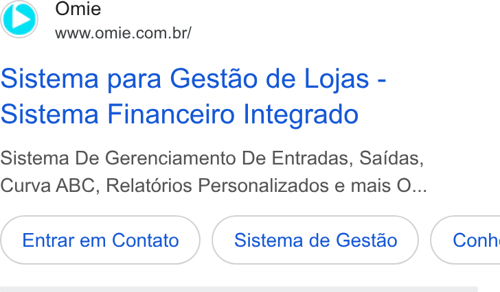 Omie ad on Google Ads: Sistema para Gestao de Lojas - Sistema Financeiro Integrado Sistema De Gerenciamento De Entradas, Saidas, Curva ABC, Relatorios Personalizados e mais O... Entrar em Contato Sistema de Gestao | Conh