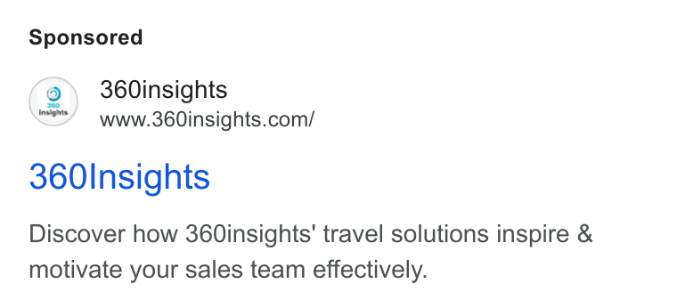 360insights ad on Google Ads