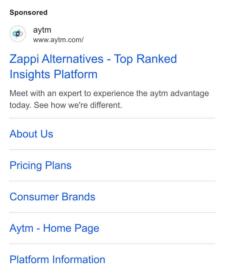 aytm ad on Google Ads: Zappi Alternatives - Top Ranked Insights Platform Meet with an expert to experience the aytm advantage today. See how we're different. About Us Pricing Plans Consumer Brands Aytm - Home Page Platform Information