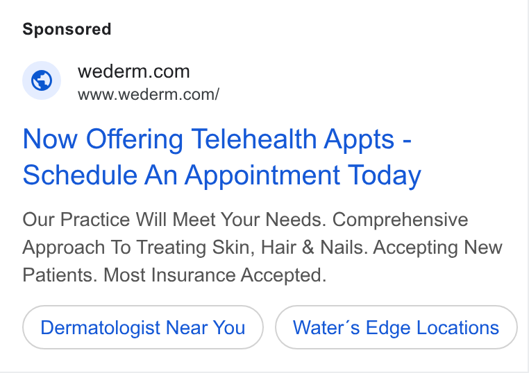 Water's Edge Dermatology - St Cloud ad creative