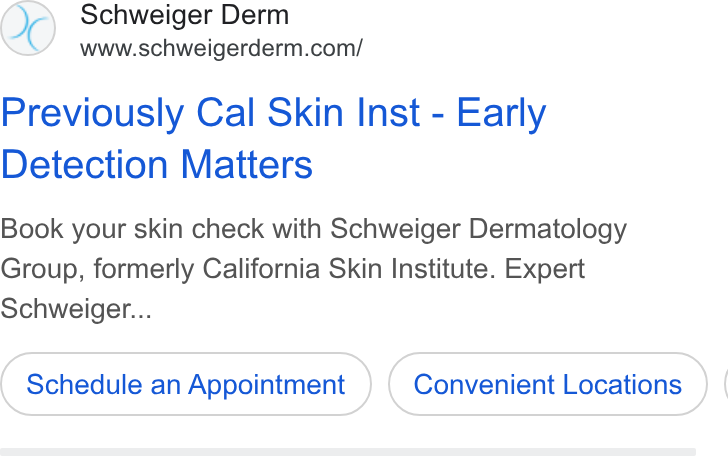 Schweiger Dermatology Group - Dr. Phillips ad creative