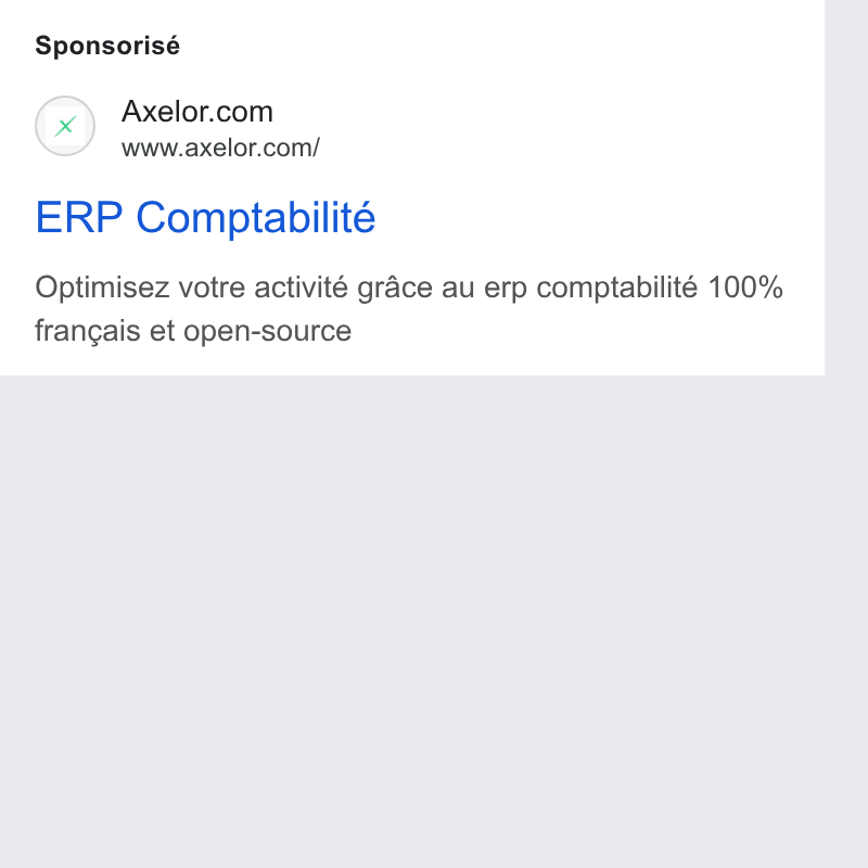 Axelor ad on Google Ads: www.axelor.com/ ERP Comptabilité Optimisez votre activité grace au erp comptabilité 100% frangais et open-source