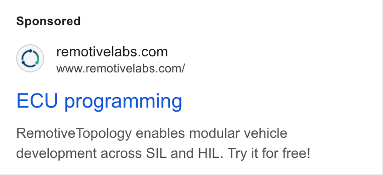 RemotiveLabs ad on Google Ads: www.remotivelabs.com/ ECU programming Remotive Topology enables modular vehicle development across SIL and HIL. Try it for free!