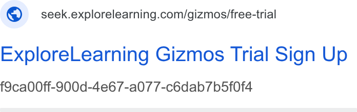 ExploreLearning ad on Google Ads: Explore Learning Gizmos Trial Sign Up f9ca00ff-900d-4e67-a07 7-c6dab/b5f0f4
