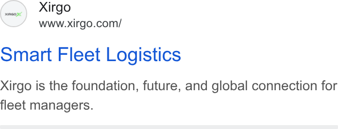 Xirgo Technologies ad on Google Ads: omart Fleet Logistics Xirgo is the foundation, future, and global connection for fleet managers.