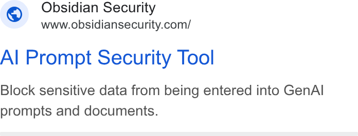 Obsidian Security ad