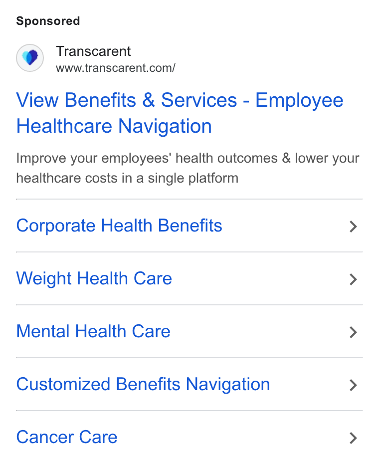 Accolade ad on Google Ads: View Benefits & Services - Employee Healthcare Navigation Improve your employees’ health outcomes & lower your healthcare costs in a single platform Corporate Health Benefits > Weight Health Care > Mental Health Care > Customized Benefits Navigation > Cancer Care >