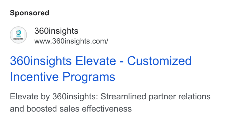 360insights ad on Google Ads