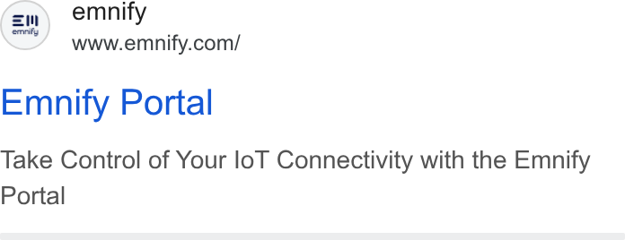 emnify ad on Google Ads: Emnify Portal Take Control of Your lo T Connectivity with the Emnify Portal