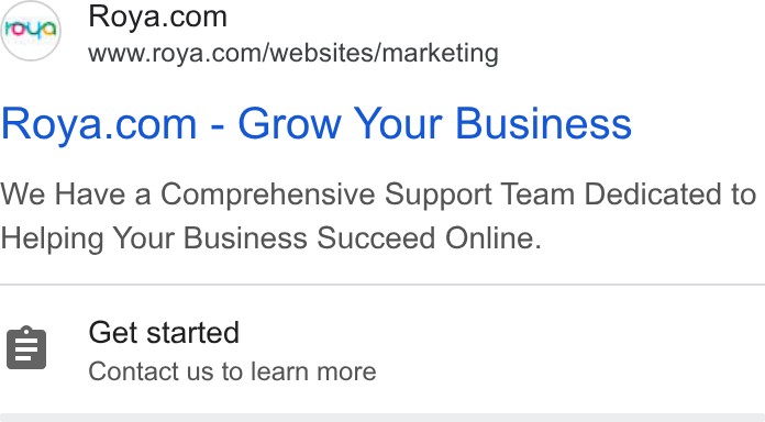 Roya.com ad on Google Ads: www.roya.com/websites/marketing Roya.com - Grow Your Business We Have a Comprehensive Support Team Dedicated to Helping Your Business Succeed Online. Get started Contact us to learn more