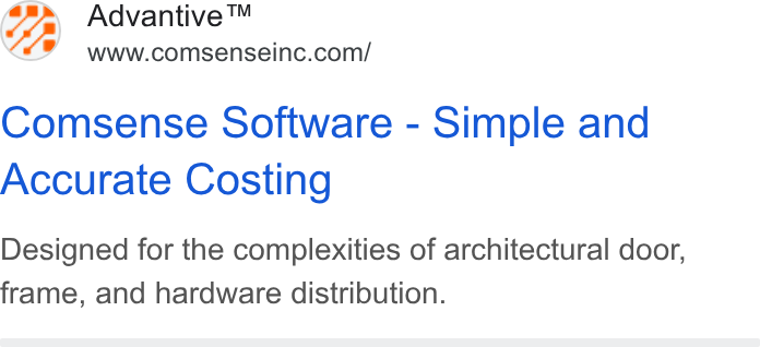 Advantive ad on Google Ads