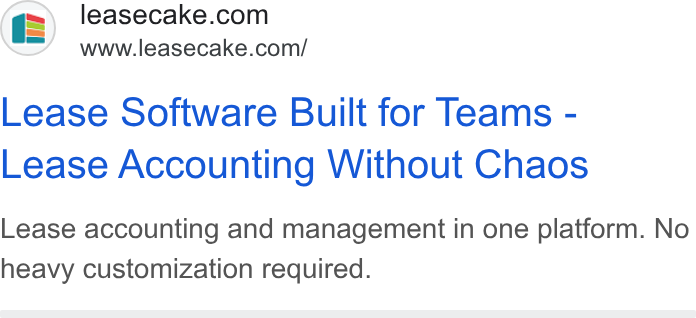 Leasecake ad on Google Ads: www.leasecake.com/ Lease Software Built for Teams - Lease Accounting Without Chaos Lease accounting and management in one platform. No heavy customization required.