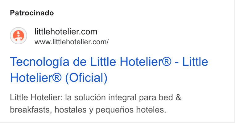 Little Hotelier ad on Google Ads: www.littlehotelier.com/ Tecnologia de Little Hotelier® - Little Hotelier® (Oficial) Little Hotelier: la solucién integral para bed & breakfasts, hostales y pequenos hoteles.